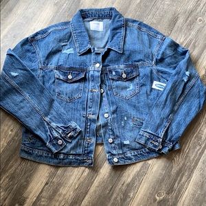 NWT Old Navy Distressed Denim Jacket